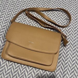 Pixie Mood Zoe Crossbody Vegan Faux Leather Bag Tan Beige Casual Purse
